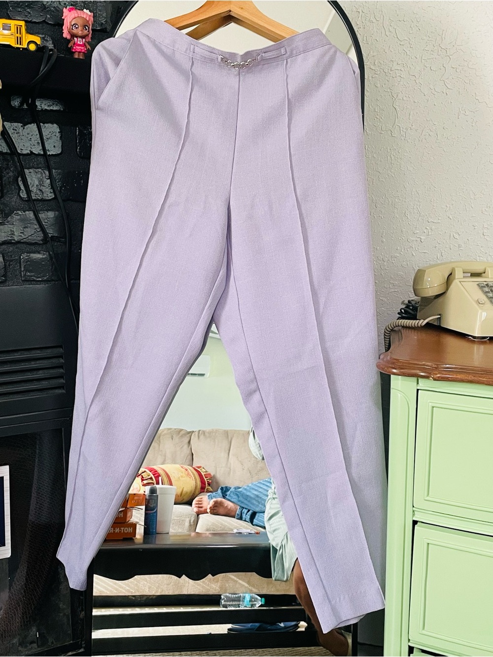 Alfred Dunner Lilac Straight-Leg Dress Pants